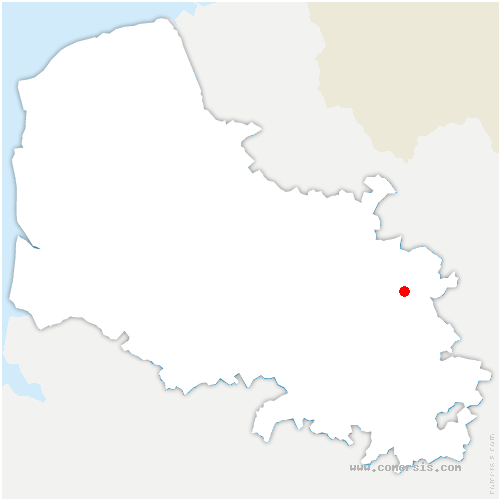 carte de localisation de Méricourt