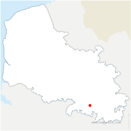carte de localisation de Monchy-au-Bois
