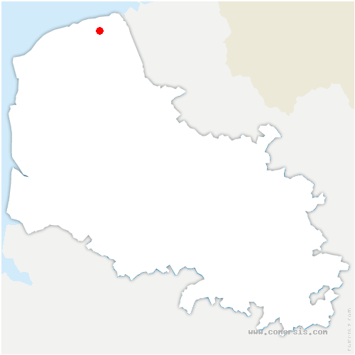 carte de localisation d'Offekerque
