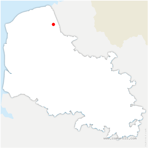carte de localisation de Polincove