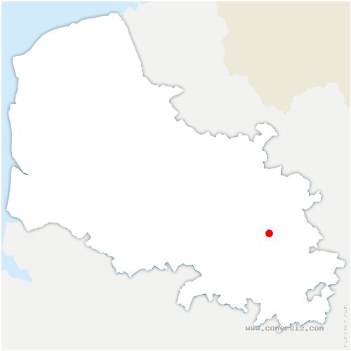 carte de localisation de Saint-Laurent-Blangy