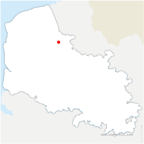 carte de localisation de Tatinghem