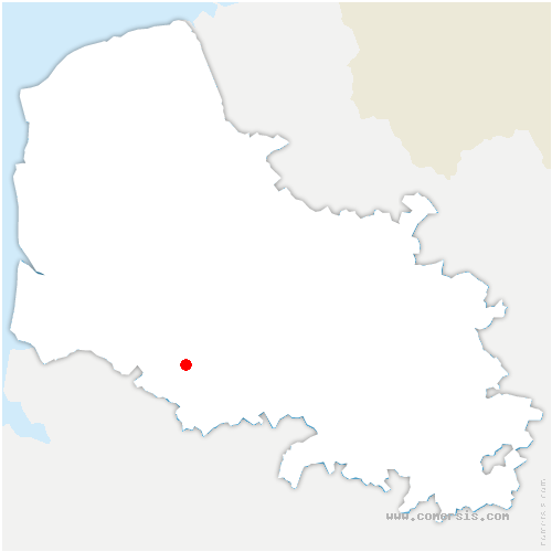 carte de localisation de Vacqueriette-Erquières