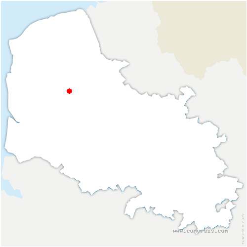 carte de localisation de Vaudringhem