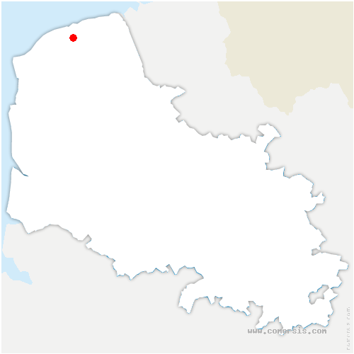 carte de localisation de Zuydcoote