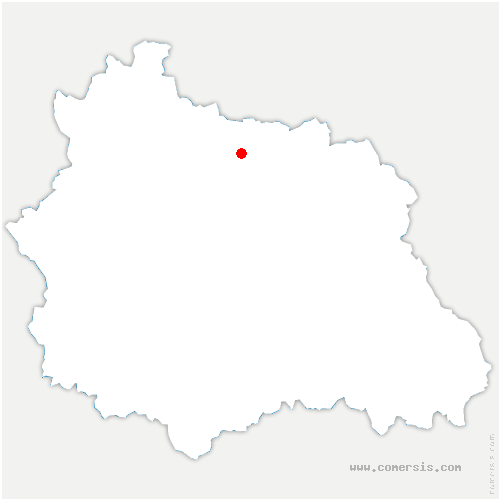 carte de localisation d'Apchon