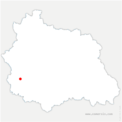 carte de localisation d'Avèze