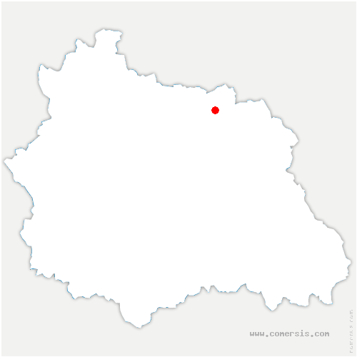 carte de localisation de Beaumont-lès-Randan