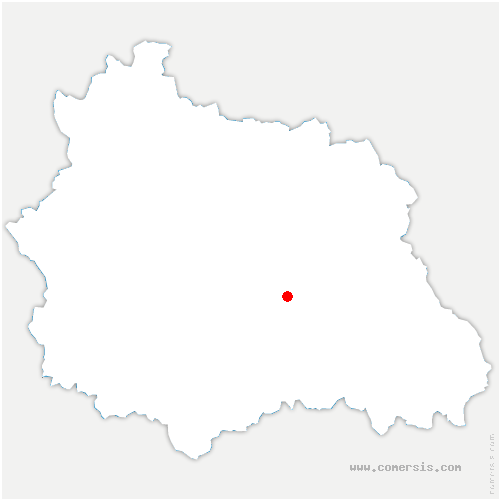 carte de localisation de Bellegarde-en-Forez