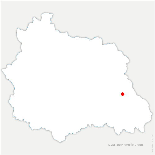 carte de localisation de Bertignat