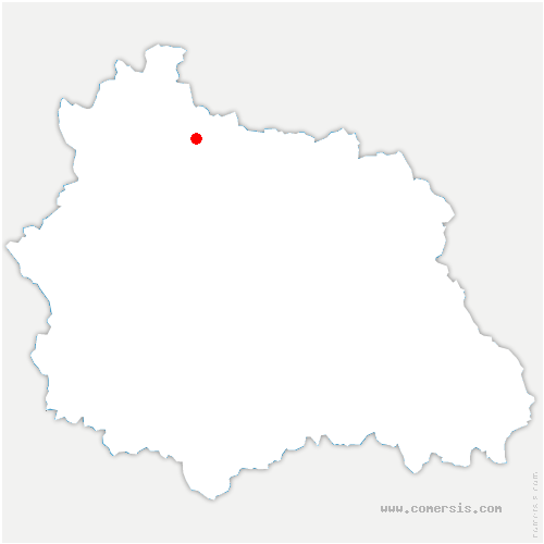 carte de localisation de Blot-l'Église