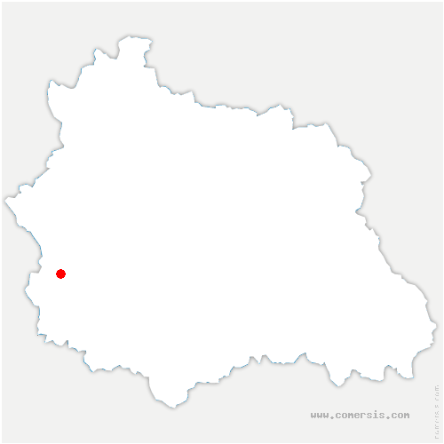 carte de localisation de Bourg-Lastic