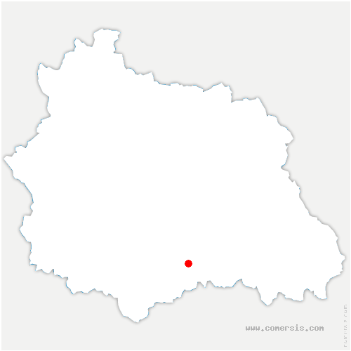 carte de localisation du Breuil-sur-Couze