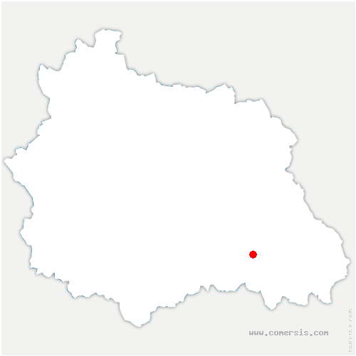 carte de localisation de Busset