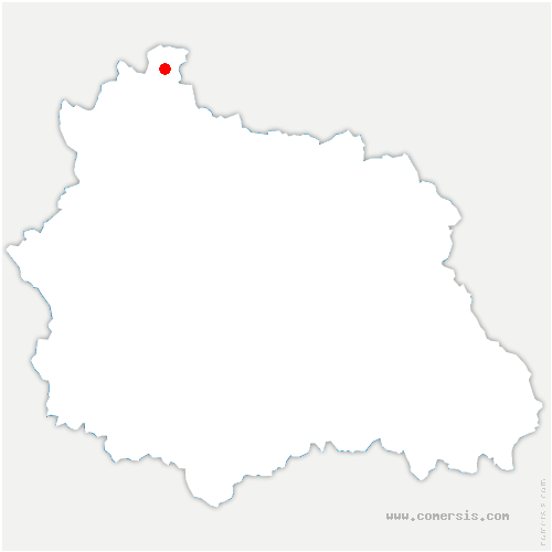 carte de localisation de Buxières-sous-Montaigut