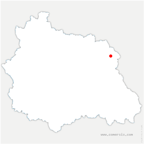 carte de localisation de Celles-sur-Durolle