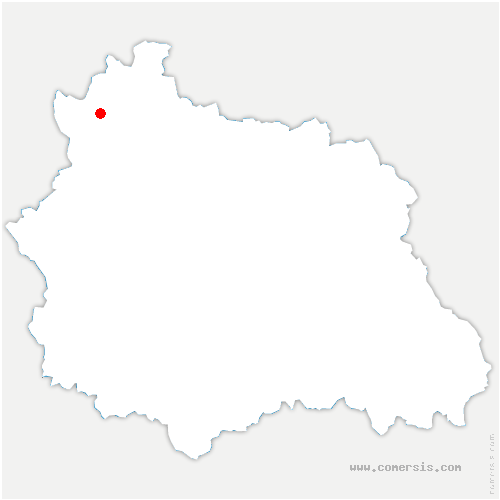 carte de localisation de Cellette