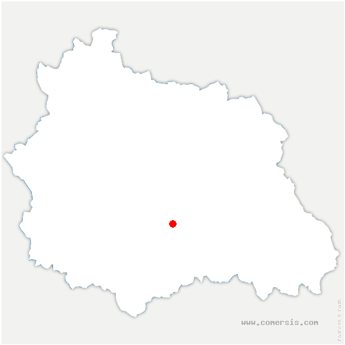 carte de localisation de Chadeleuf