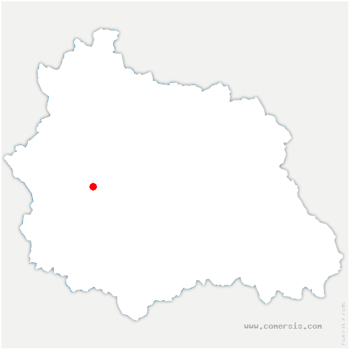 carte de localisation de Chalmazel-Jeansagnière