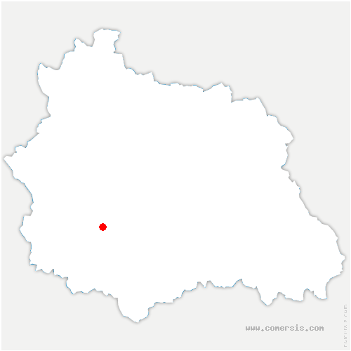 carte de localisation de Chambon-sur-Lac