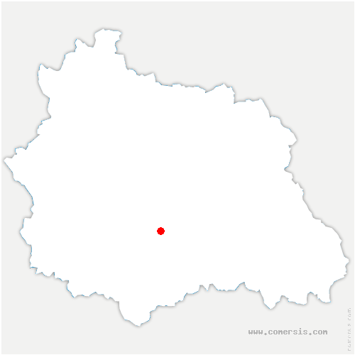 carte de localisation de Champeix
