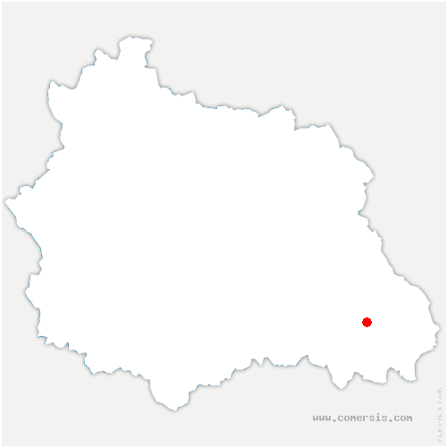 carte de localisation de Champétières