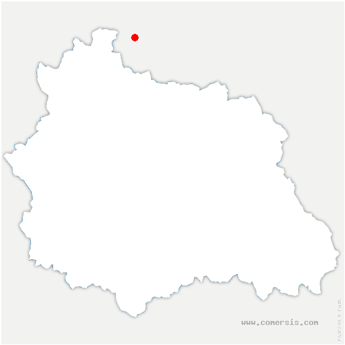 carte de localisation de Champs-sur-Tarentaine-Marchal