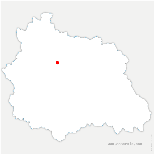 carte de localisation de Charbonnières-les-Varennes