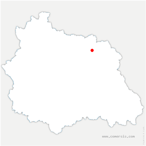 carte de localisation de Charnat