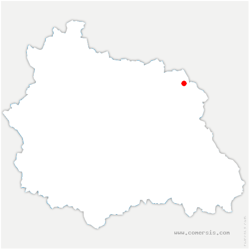 carte de localisation de Châteldon