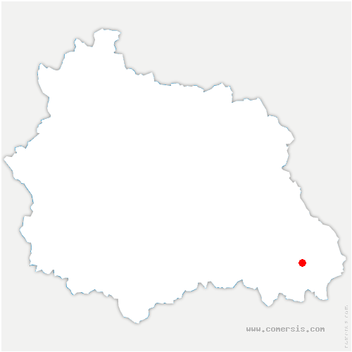 carte de localisation de Chaumont-le-Bourg