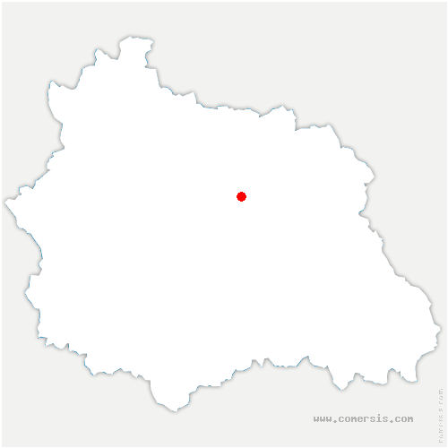 carte de localisation de Chavaroux