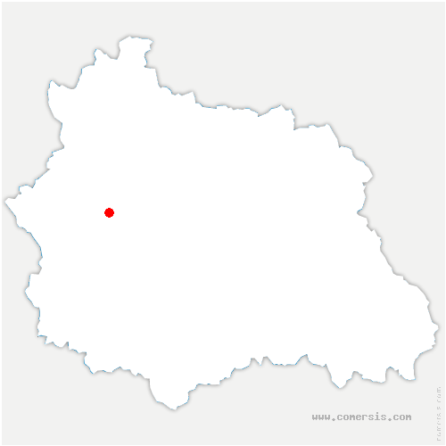carte de localisation de Cisternes-la-Forêt