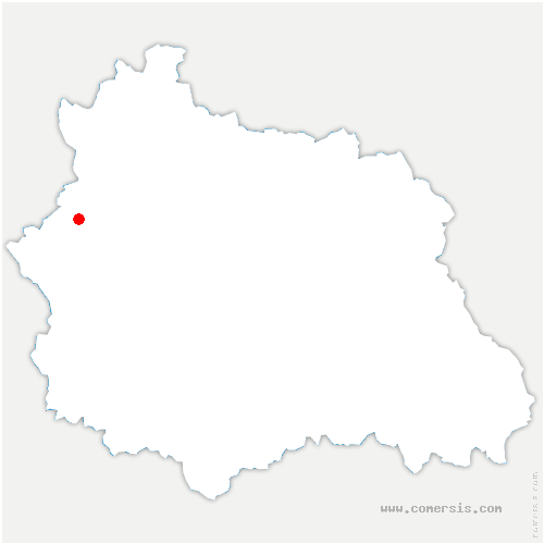 carte de localisation de Condat-en-Combraille