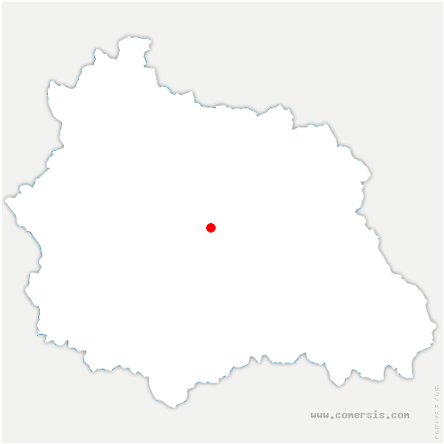 carte de localisation de Cournon-d'Auvergne