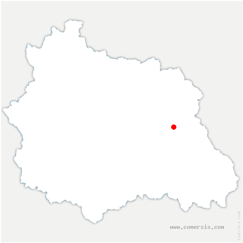carte de localisation de Courpière