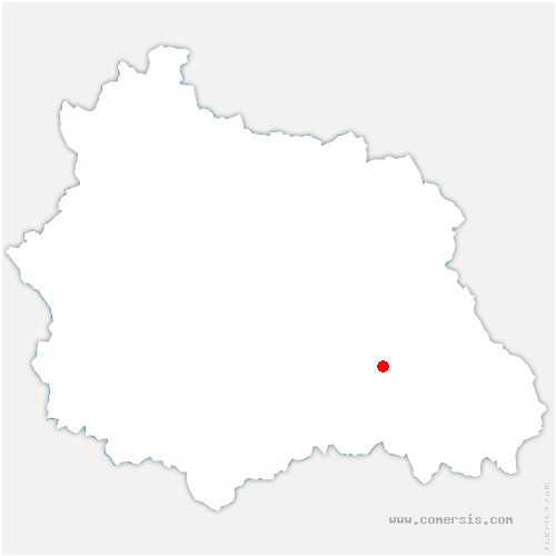 carte de localisation de Creuzier-le-Vieux