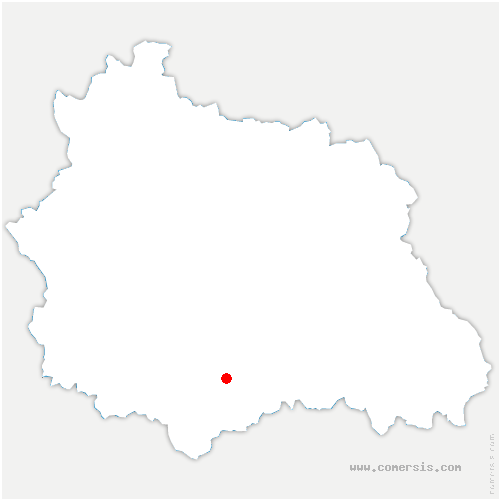 carte de localisation de Dauzat-sur-Vodable