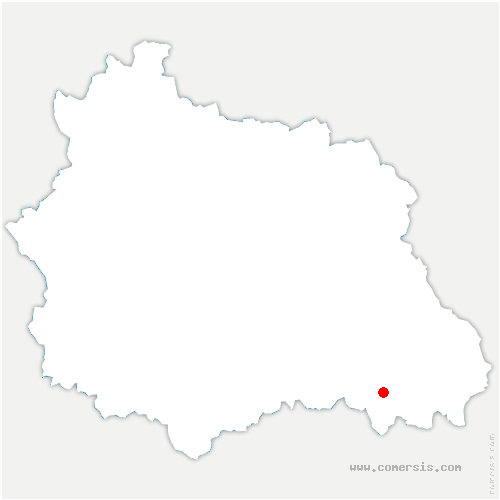 carte de localisation de Doizieux