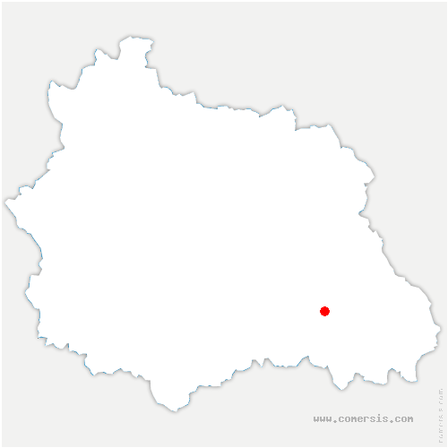 carte de localisation d'Échandelys