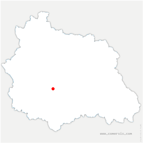 carte de localisation d'Échassières