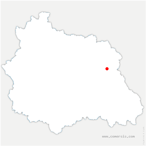 carte de localisation de Escoutoux