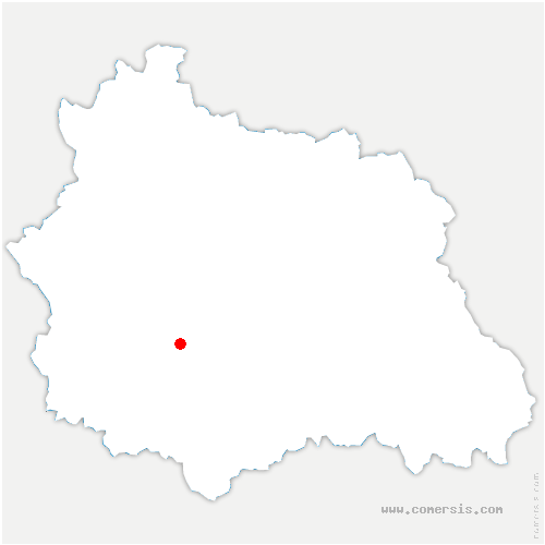 carte de localisation d'Essertines-en-Châtelneuf