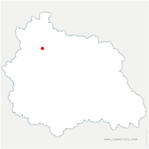 carte de localisation de Frugières-le-Pin