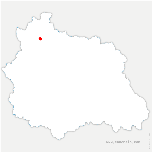 carte de localisation de Gouttières
