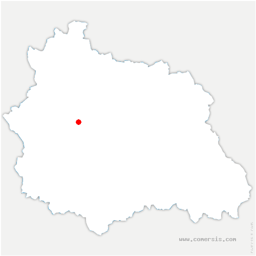 carte de localisation de l'Hôpital-sous-Rochefort