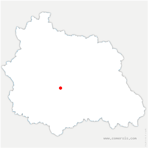 carte de localisation de Louroux-de-Bouble