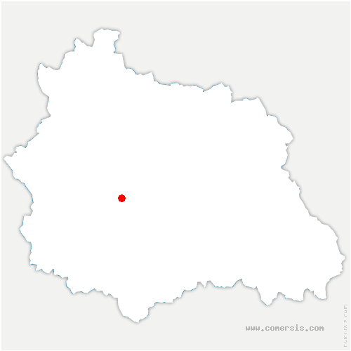 carte de localisation de Marcilly-le-Châtel