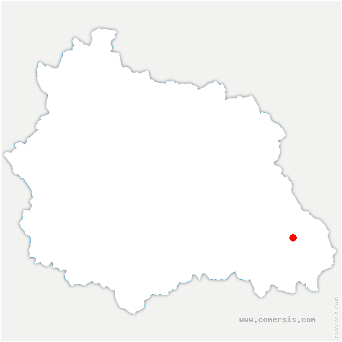 carte de localisation de la Mazière-aux-Bons-Hommes