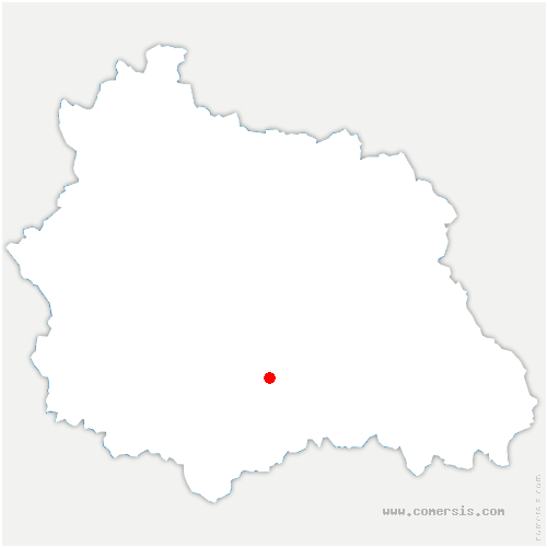 carte de localisation de Meilhaud